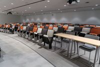 Back of room view of student auditorium seating