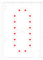 Layout diagram of room.