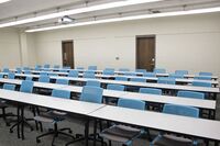 Back of room view of student table and chair seating 