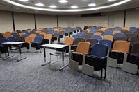 Back of room view of student auditorium seating 