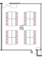 Layout diagram of room.