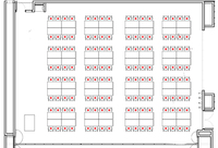 Layout diagram of room.