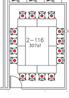 Layout diagram of room.