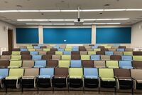 Back of room view of student auditorium seating